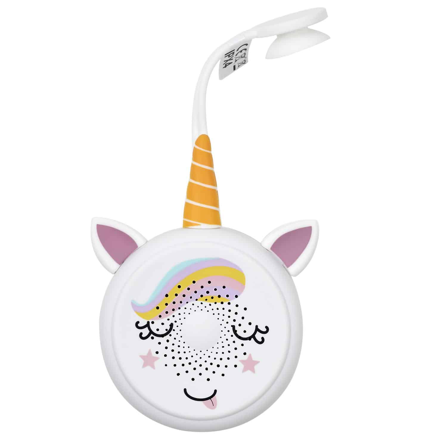 haut-parleur douche licorne