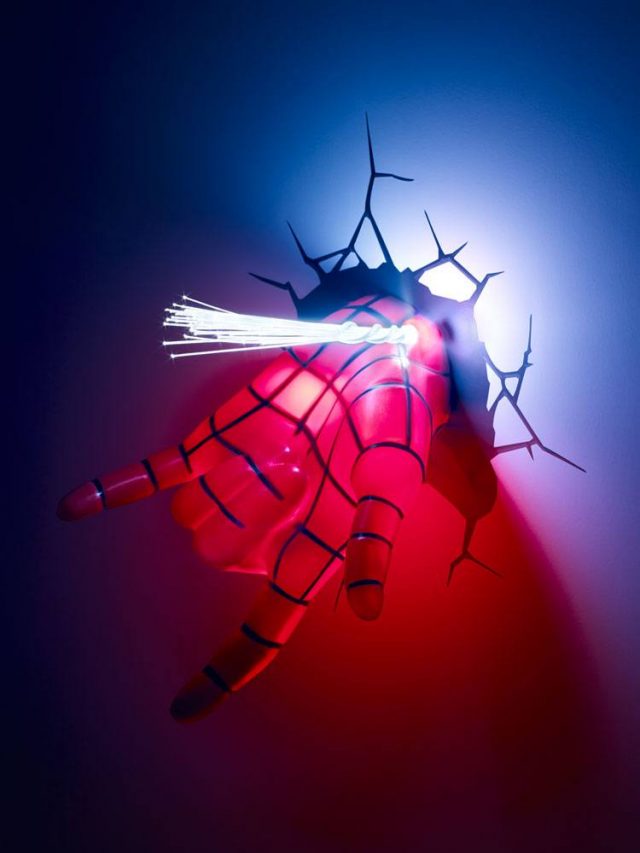 lampe murale Spiderman