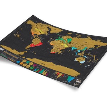 Carte du monde à gratter Deluxe
