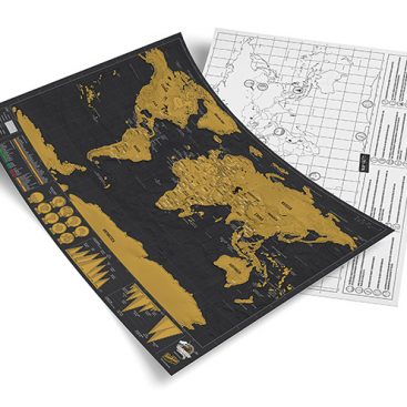 Carte du monde à gratter Deluxe