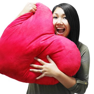 coussin coeur geant