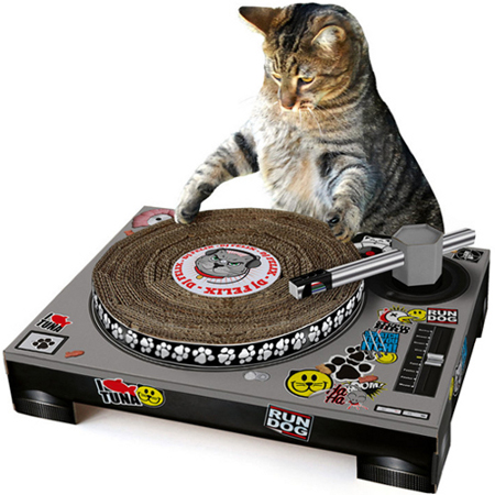 platine dj grattoir pour chat