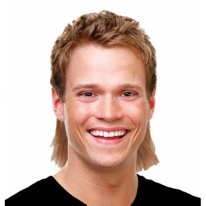 perruque-coupe-mulet-blond-chatain