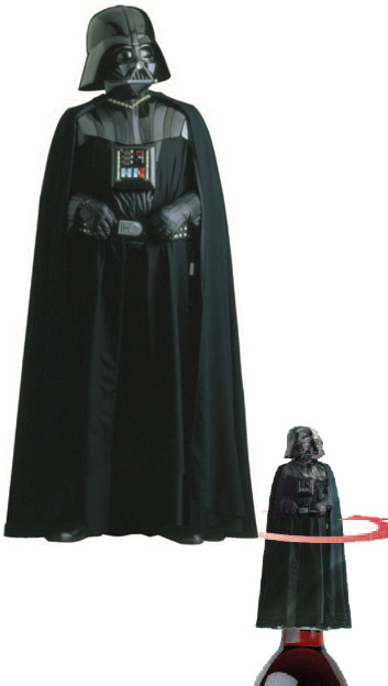 Tire-bouchon Star Wars Dark Vador ZEON Noir Plastique Collection