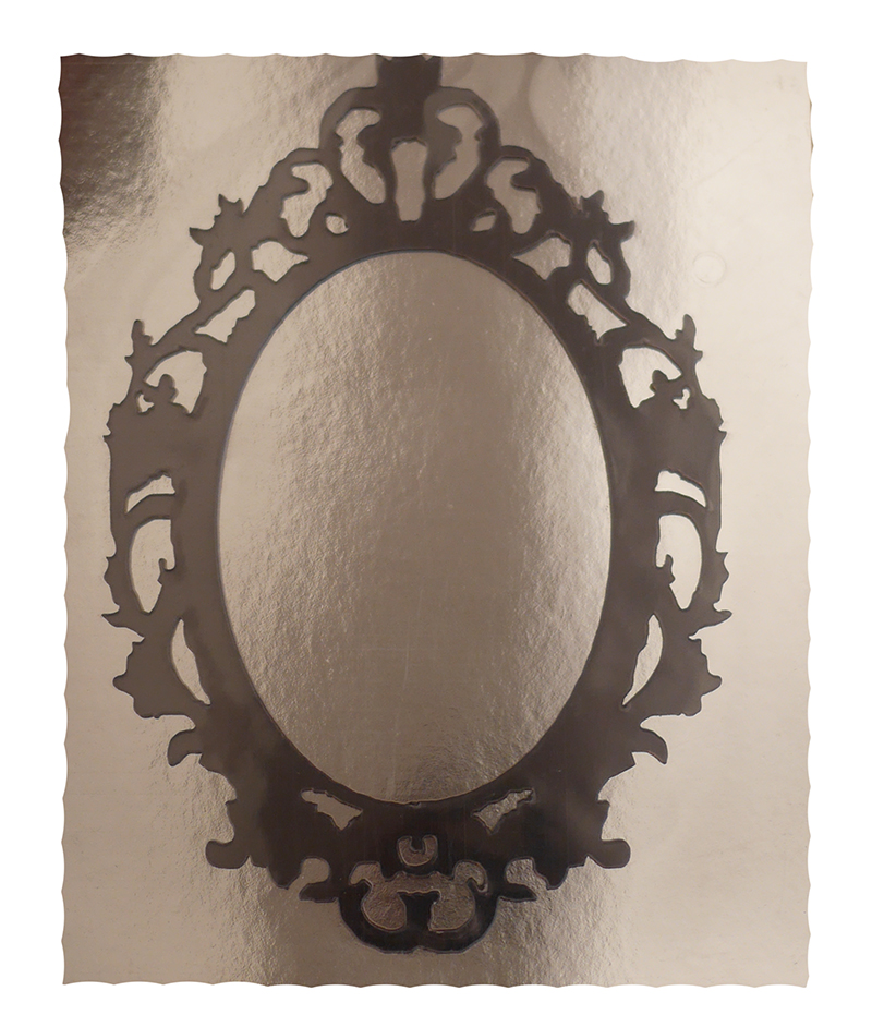 Cadre Photo Adhésif Baroque Ovale | Super Insolite
