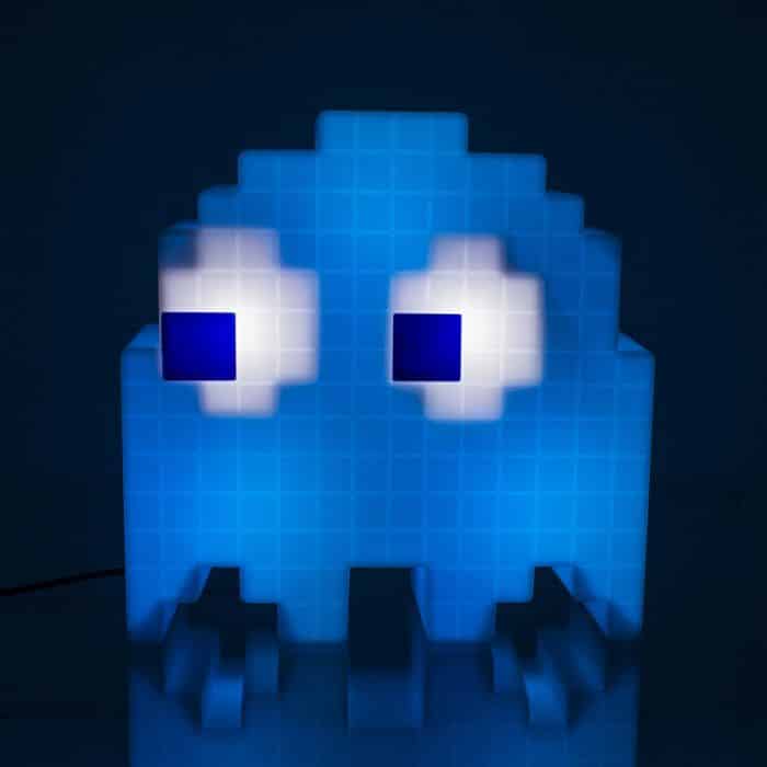 Mini Lampe Pac-Man Fantôme Rouge | 10 Cm | USB Ou Piles | Licence Officielle | Décoration Rétro
