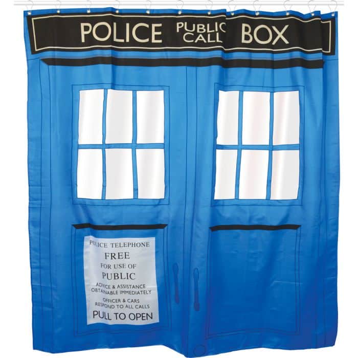 Rideau de Douche Tardis Doctor Who