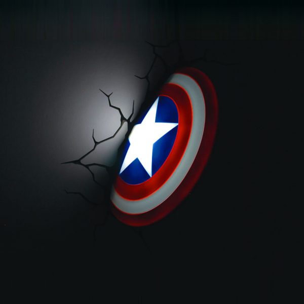 Lampe murale 3D Marvel - Captain America Shield - Superbe cadeau de Noël  pour enfants en vente B2B pour votre magasin
