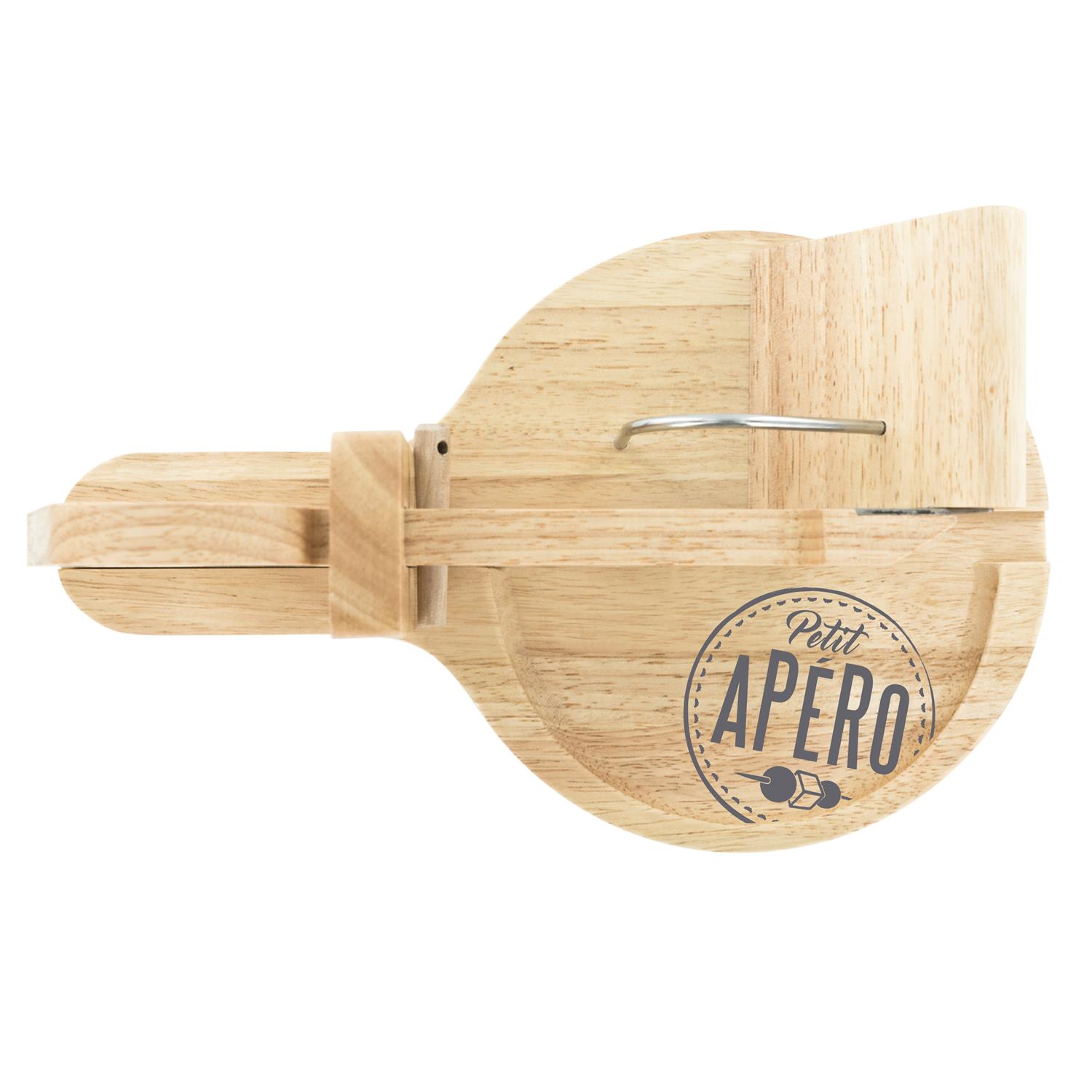 MANGI Guillotine à Saucisson En Bois Éco-Responsable – La Trancheuse Apéro Ultime, Précise Et Fun !