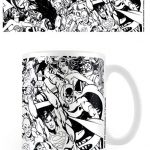 mug dc comics monochrome