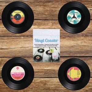 sous-verres disque vinyle