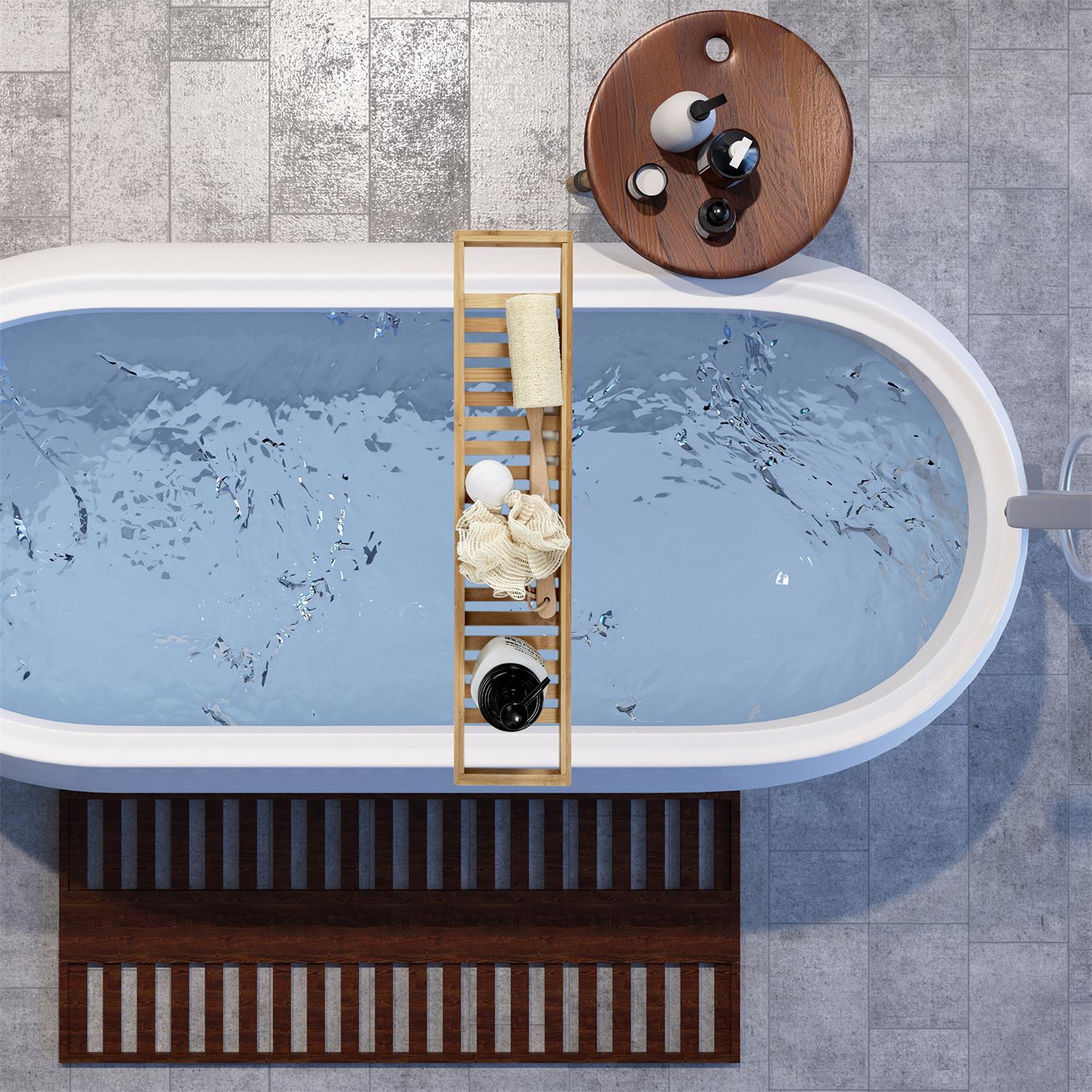 plateau baignoire bambou