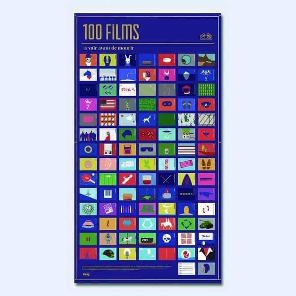 Poster 100 films à voir avant de mourir - Super Insolite