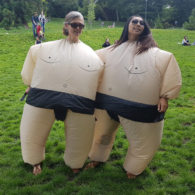 Costume de Sumo Gonflable Déguisement Adulte