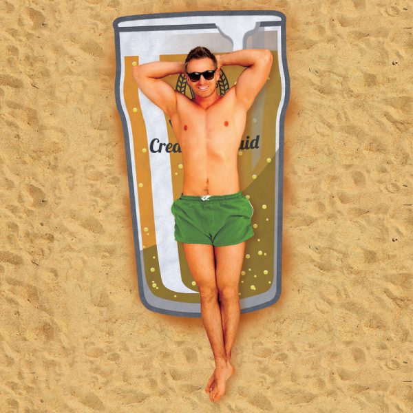 Serviette de plage bière