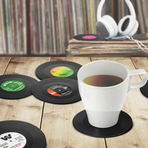 Sous-verres disques vinyles