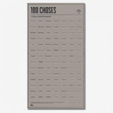 poster 100 choses à faire avant de mourir