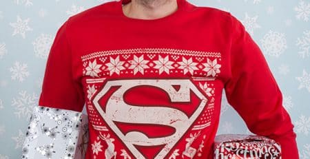 pull de noel superman