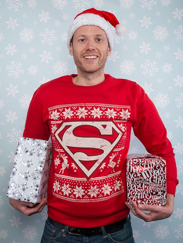 pull de noel superman