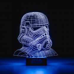lampe stormtrooper star wars effet 3d