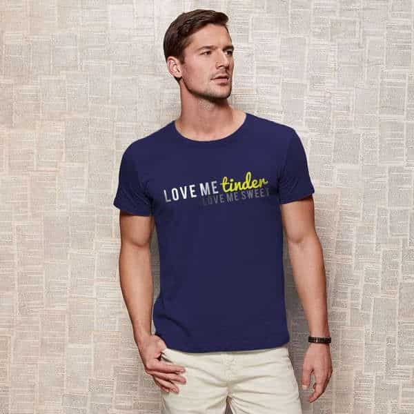 t-shirt homme love me tinder