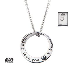 Pendentif star wars I love you I know