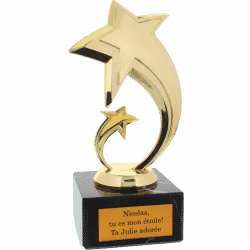 statuette etoile filante
