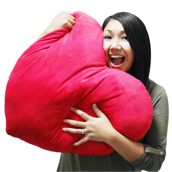 coussin coeur geant