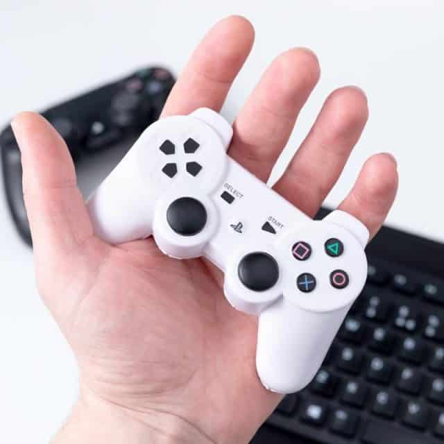 antistress manette playstation blanche