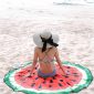 serviette de bain pastèque sur la plage