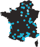 carte des sautes en parachute