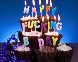 bougies d'anniversaire Happy Fucking Birthday