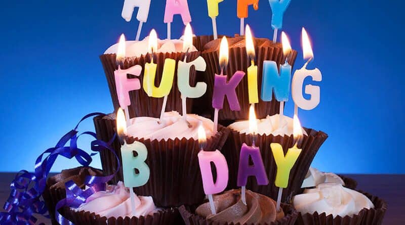 bougies d'anniversaire Happy Fucking Birthday