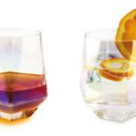verre diamant iridescent