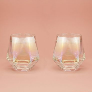 verre diamant iridescent