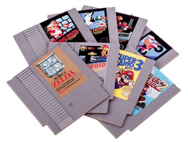 sous-verres cartouche de jeux Nintendo NES