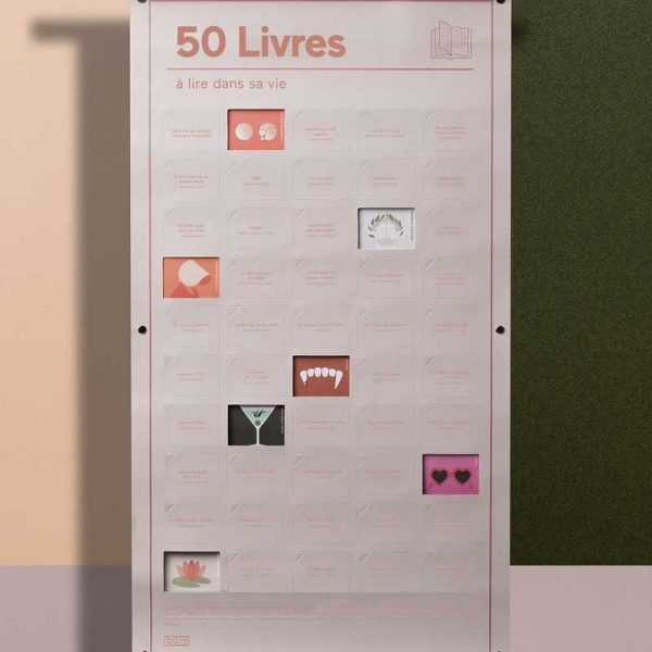 poster 50 livres à lire