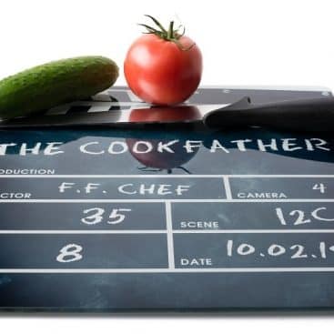 planche de cuisine clap de cinema
