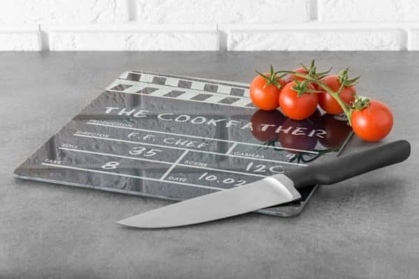 planche de cuisine clap de cinema