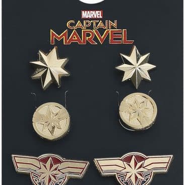 Boucles d'oreille Captain Marvel