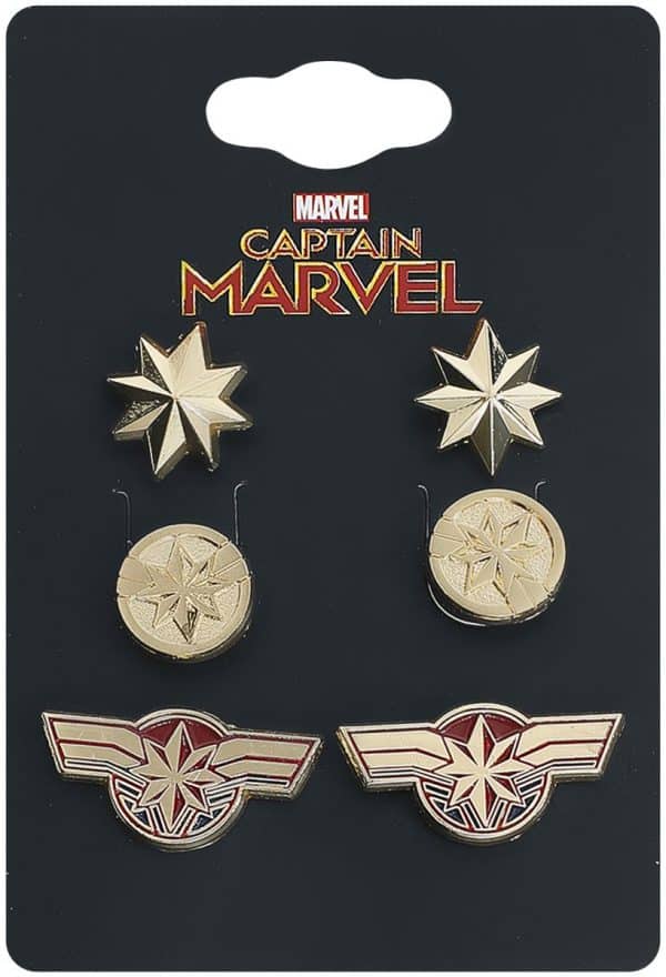 Boucles d'oreille Captain Marvel