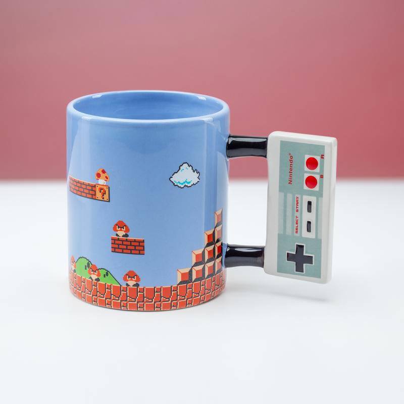 Mug Décoré Manette De Jeu Vidéo GAME OVER - Capacité Standard, Couleur Cranberry, Anse Originale