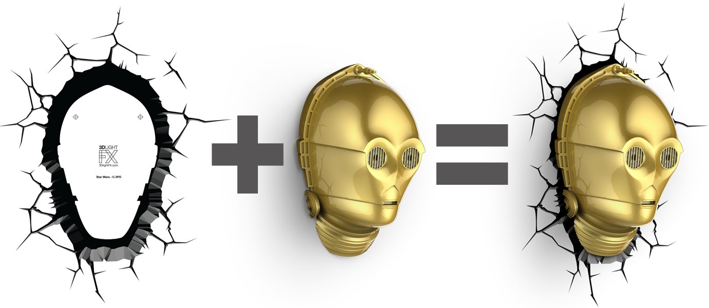 lampe murale C3PO