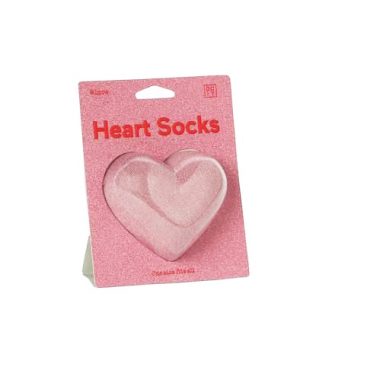 chaussettes coeur rose