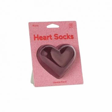chaussettes coeur rouges