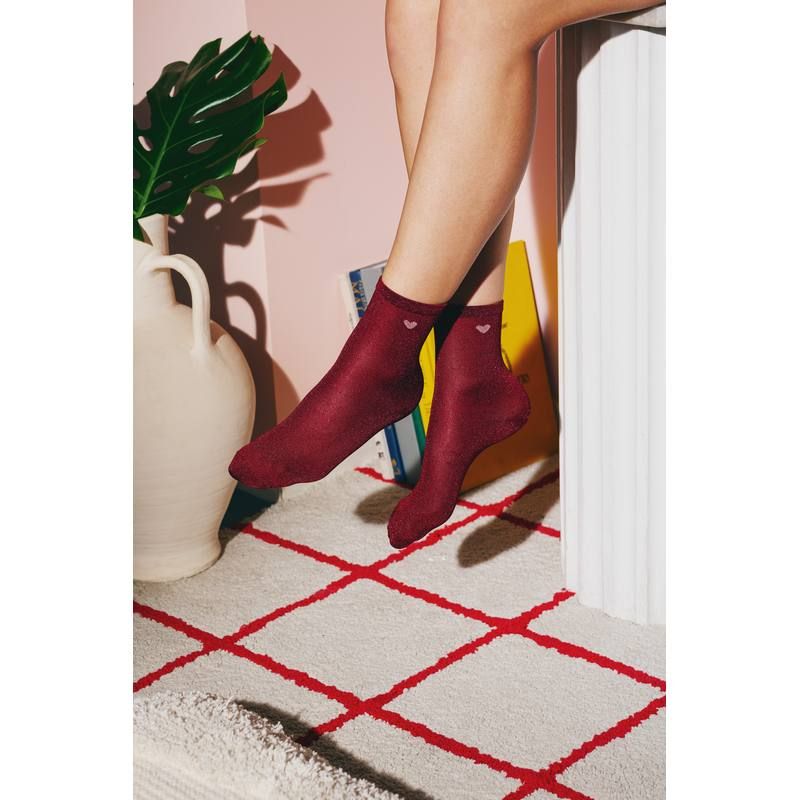 chaussette coeur talon