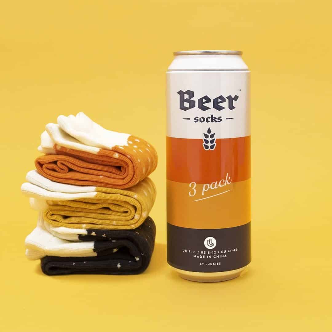 chaussettes bières pack de 3