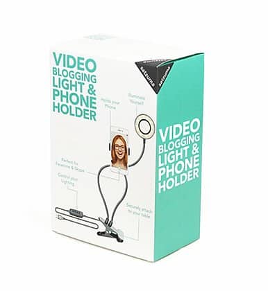 support et lampe vidéo smartphone