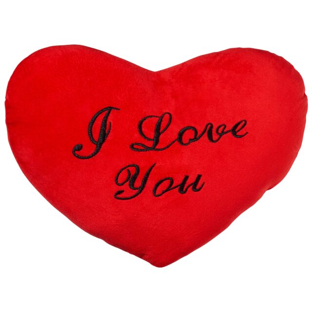 coussin coeur geant I love you