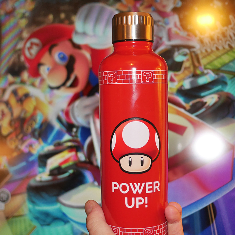 Super Mario Power Up Water Bottle